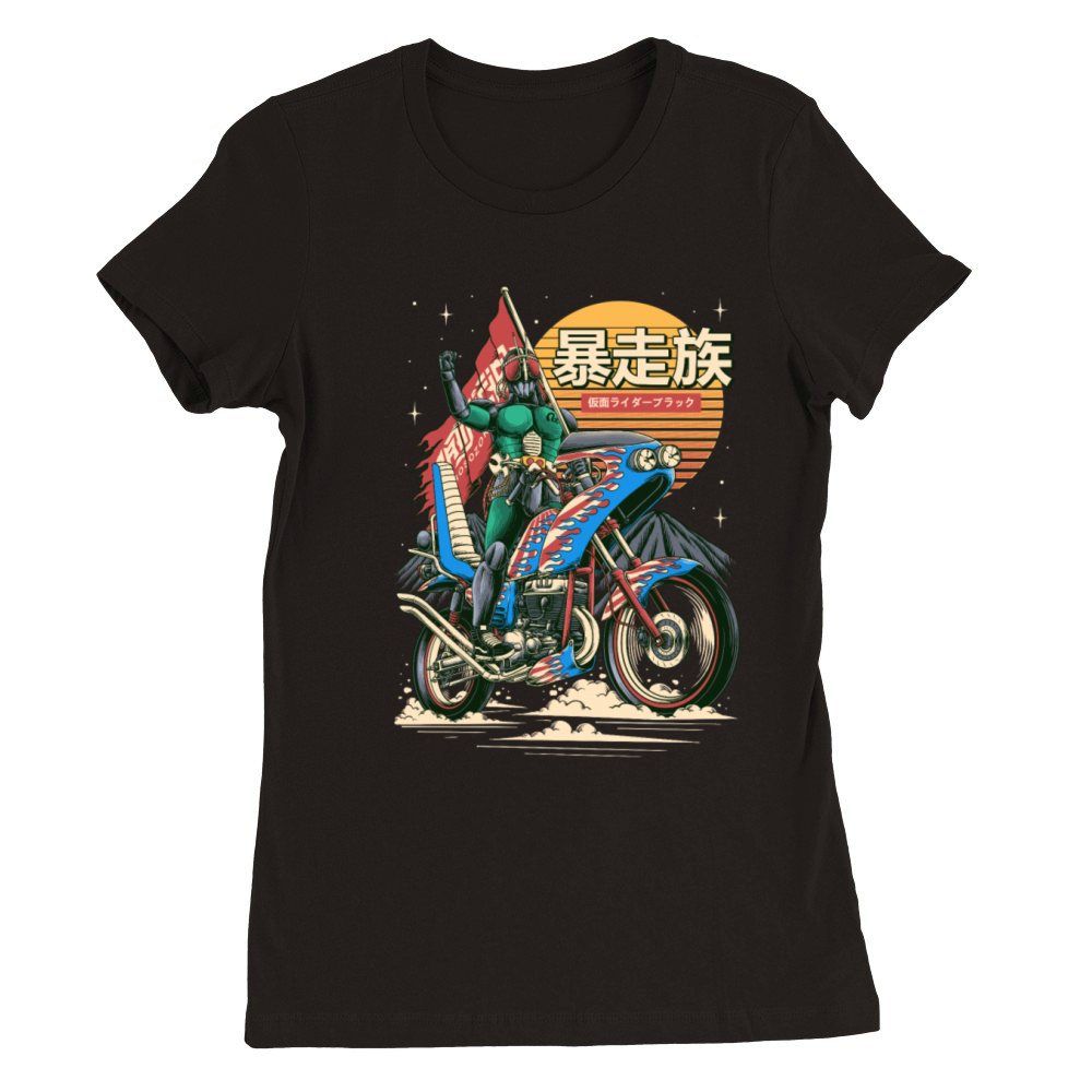 kamen rider bosozoku Premium Womens Crewneck T-shirt