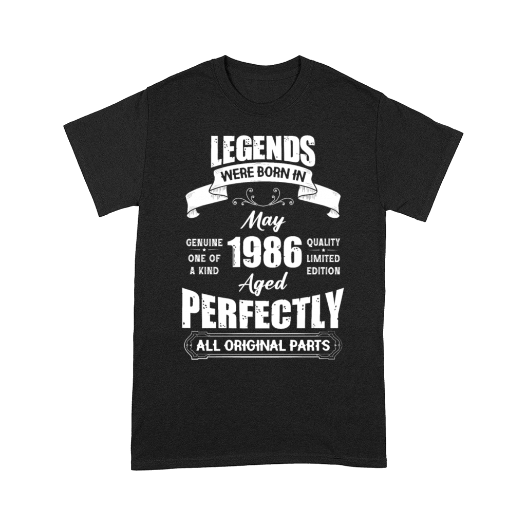 Legends Were Born In May 1986 Birthday Comfort T-shirt