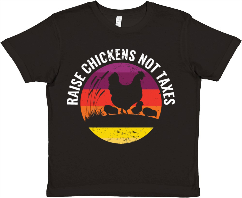 Support Ranch Homestead Farming Raise Chickens Premium Kids Crewneck T-shirt