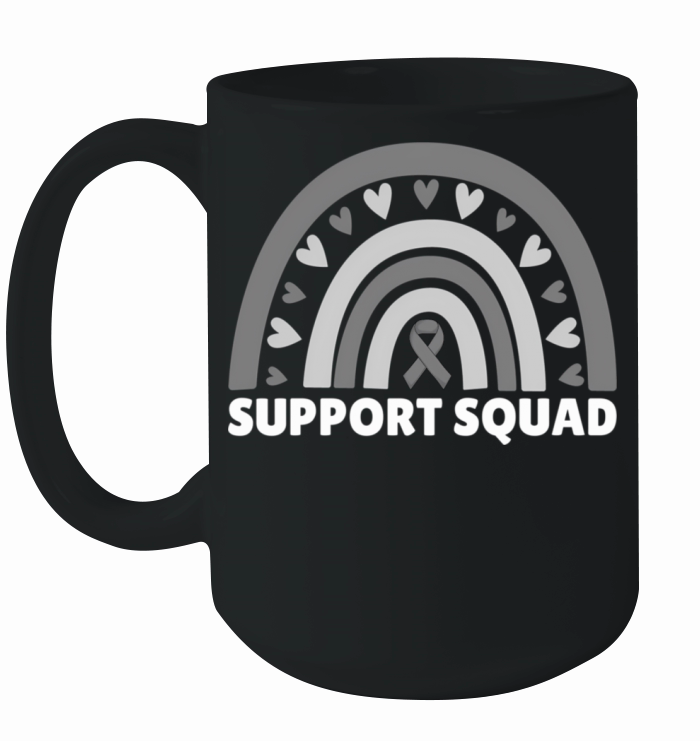 Support Squad Brain Cancer Brain Tumor Awareness R Ceramic Mug