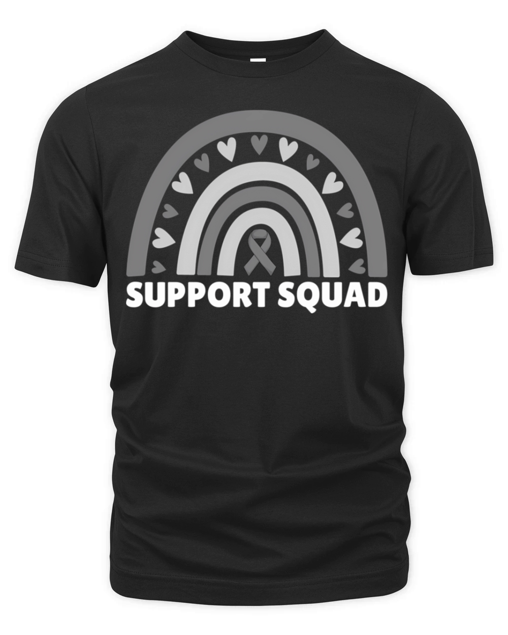 Support Squad Brain Cancer Brain Tumor Awareness R Organic Unisex T-shirt