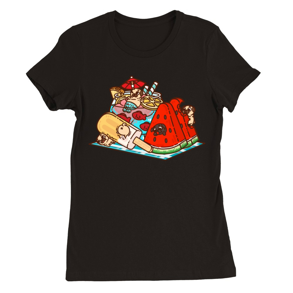 Puglie Beach Party Premium Womens Crewneck T-shirt