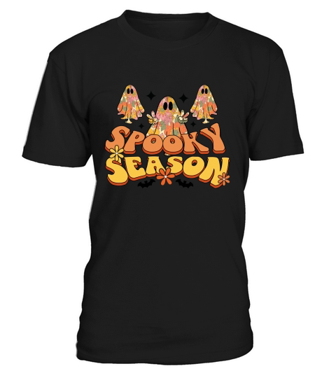 Spooky Season Ghost Shirt Scary Halloween T-Shirt Unisex