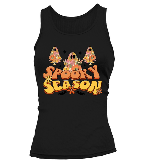 Spooky Season Ghost Shirt Scary Halloween Tank top Woman