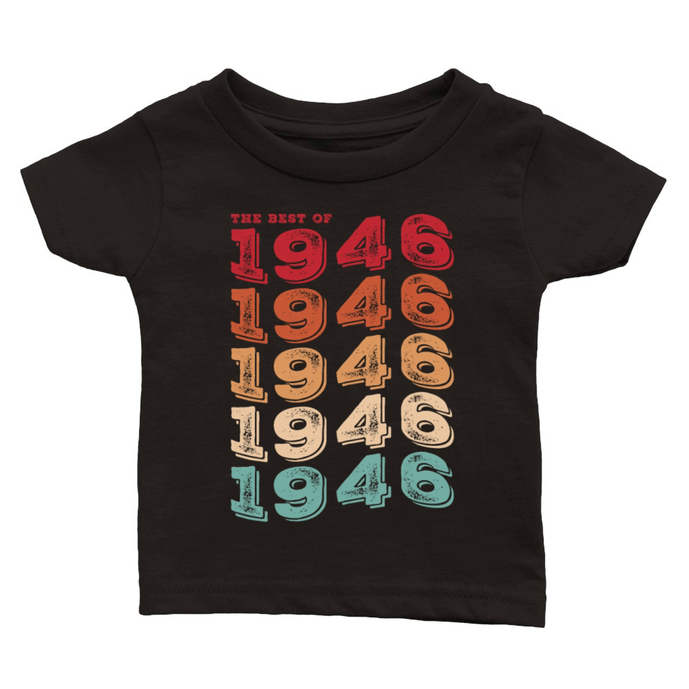 Vintage 1946 Gifts Legend for 77 Years Old - 77th Classic Baby Crewneck T-shirt
