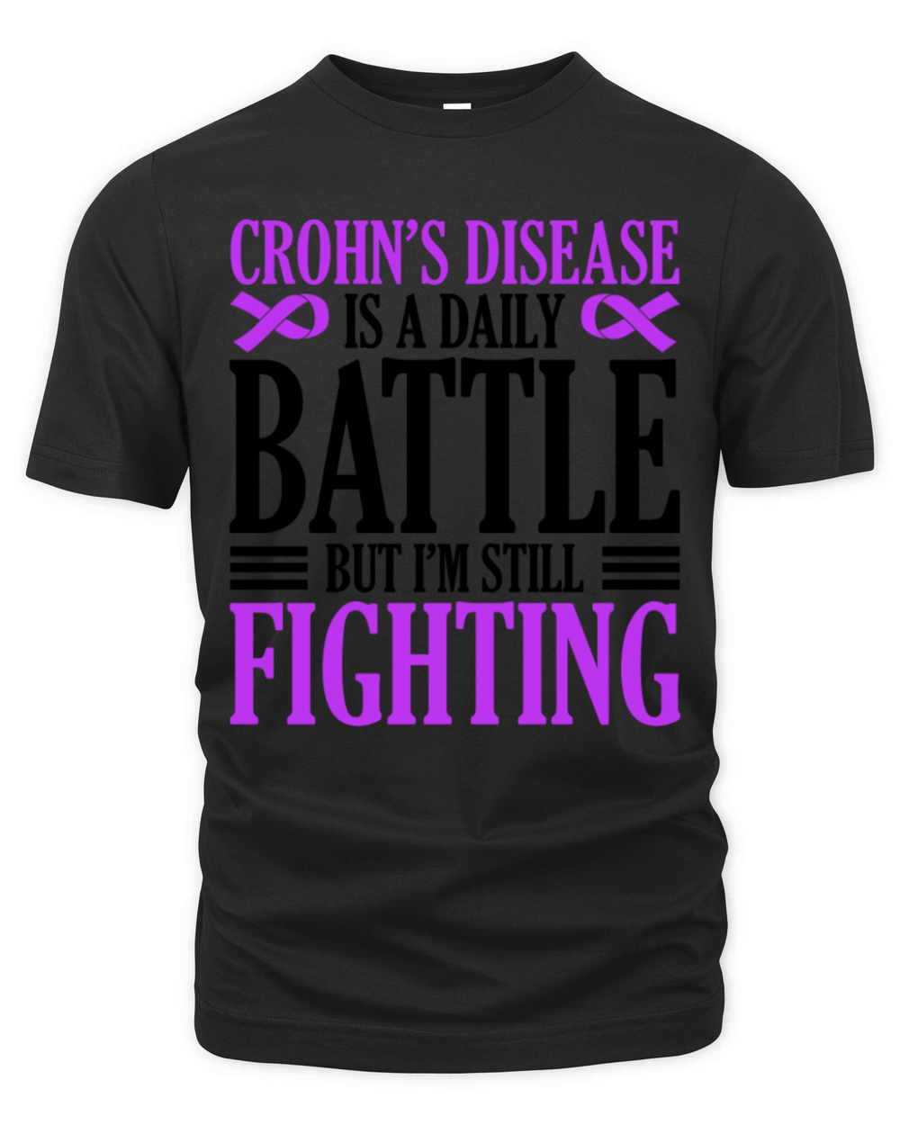 Crohns Disease Is A Daily Battle Stomach Ulcer Organic Unisex T-shirt