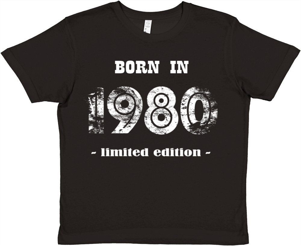 BORN IN 1980 - limited edition Premium Kids Crewneck T-shirt