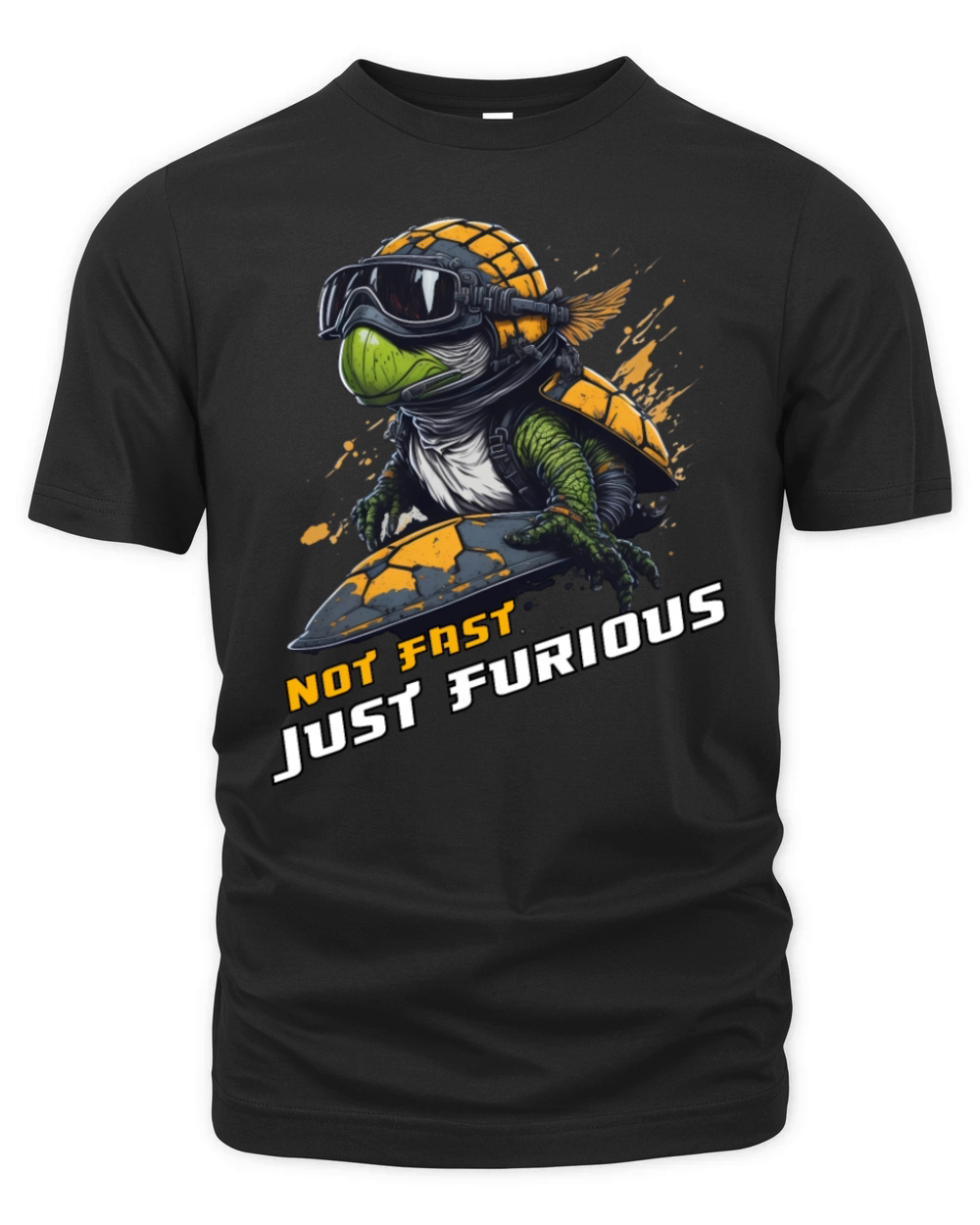 not fast just furious shirt racing turtle shirt Organic Unisex T-shirt