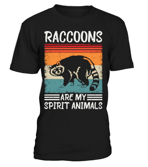 Raccoon Lover My spirit Animal Is A Racoon Retro T-Shirt Unisex
