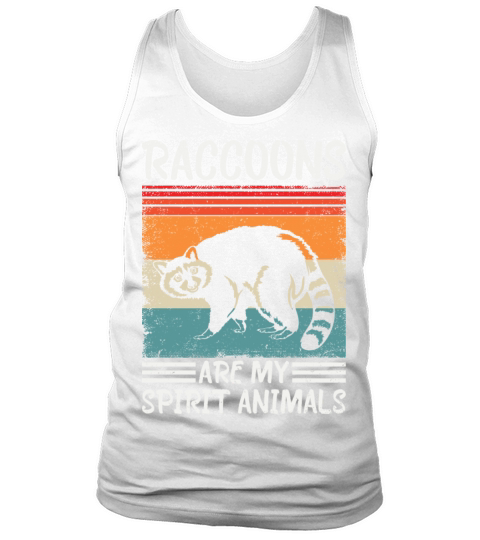 Raccoon Lover My spirit Animal Is A Racoon Retro Tank Top Unisex