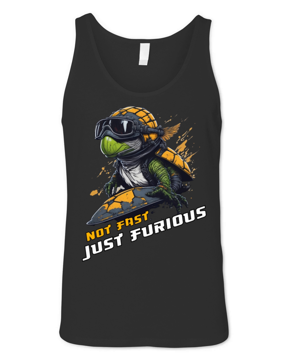 not fast just furious shirt racing turtle shirt Unisex Jersey Tank