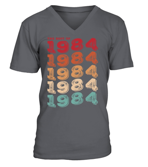 Vintage 1984 Gifts Legend for 39 Years Old - 39th V-Neck T-shirt
