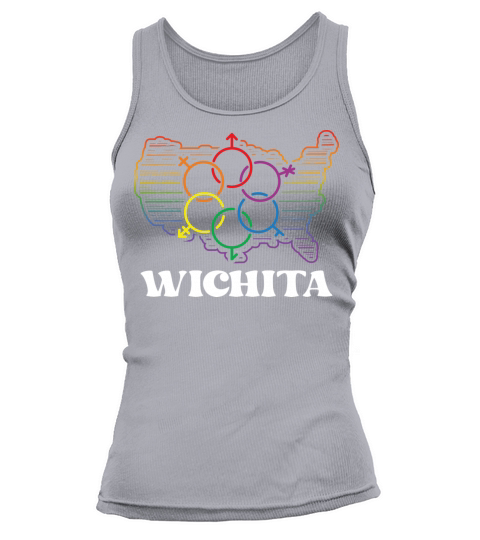 Wichita Pride Month Pride Flag LGBT Community LGBT Tank top Woman