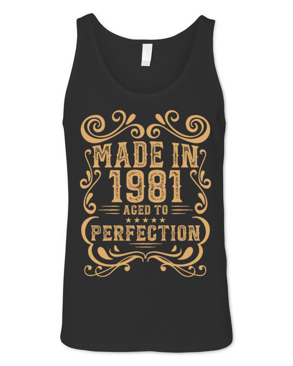 Vintage 1981 Aged to Perfection Unisex Jersey Tank