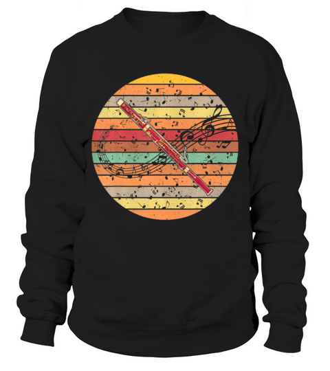 Bassoon Retro Bassoonist Vintage Sweatshirt Unisex