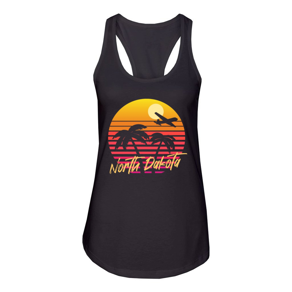North Dakota Usa Staate Women's Racerback Tank