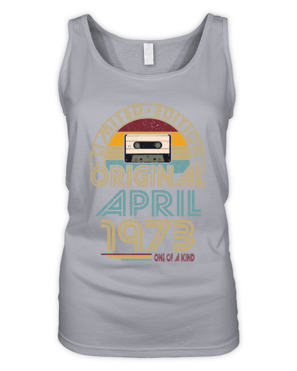 50th birthday april 1973 original 1973 Organic Women's Tank Top