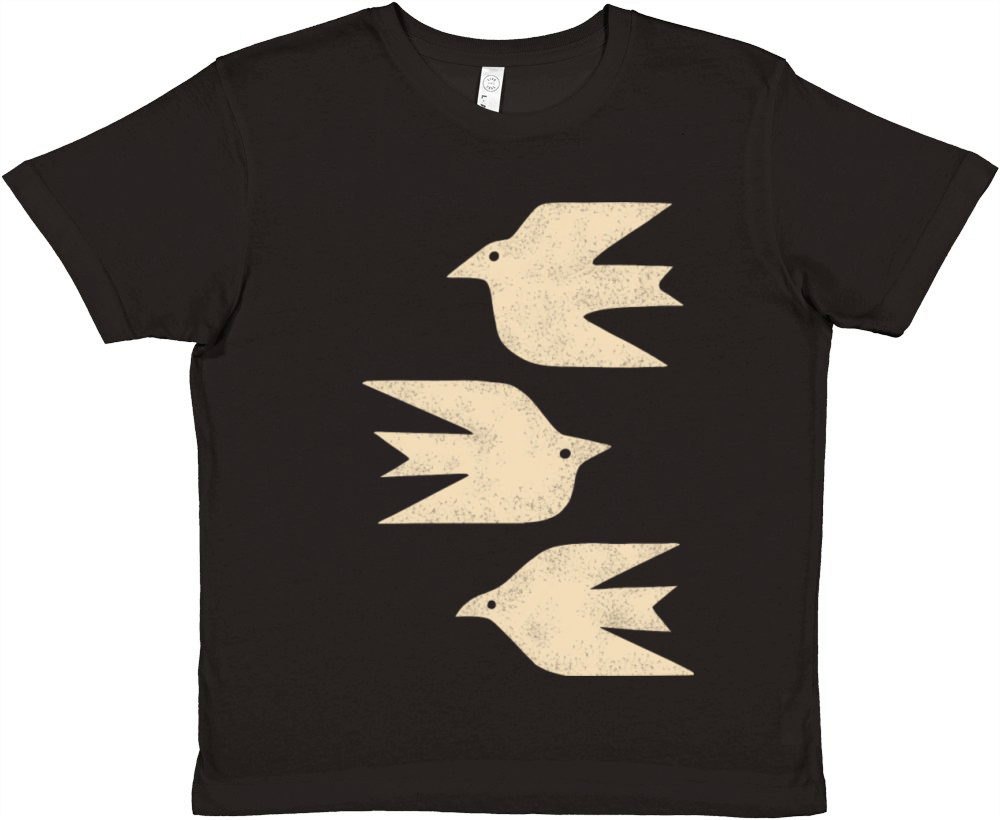Doves In Flight Premium Kids Crewneck T-shirt
