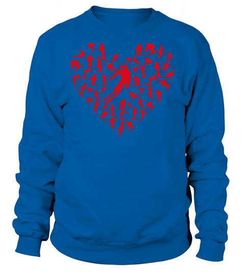 Heart Full Ski Winter Sport Lovers Valentine Gift Sweatshirt Unisex