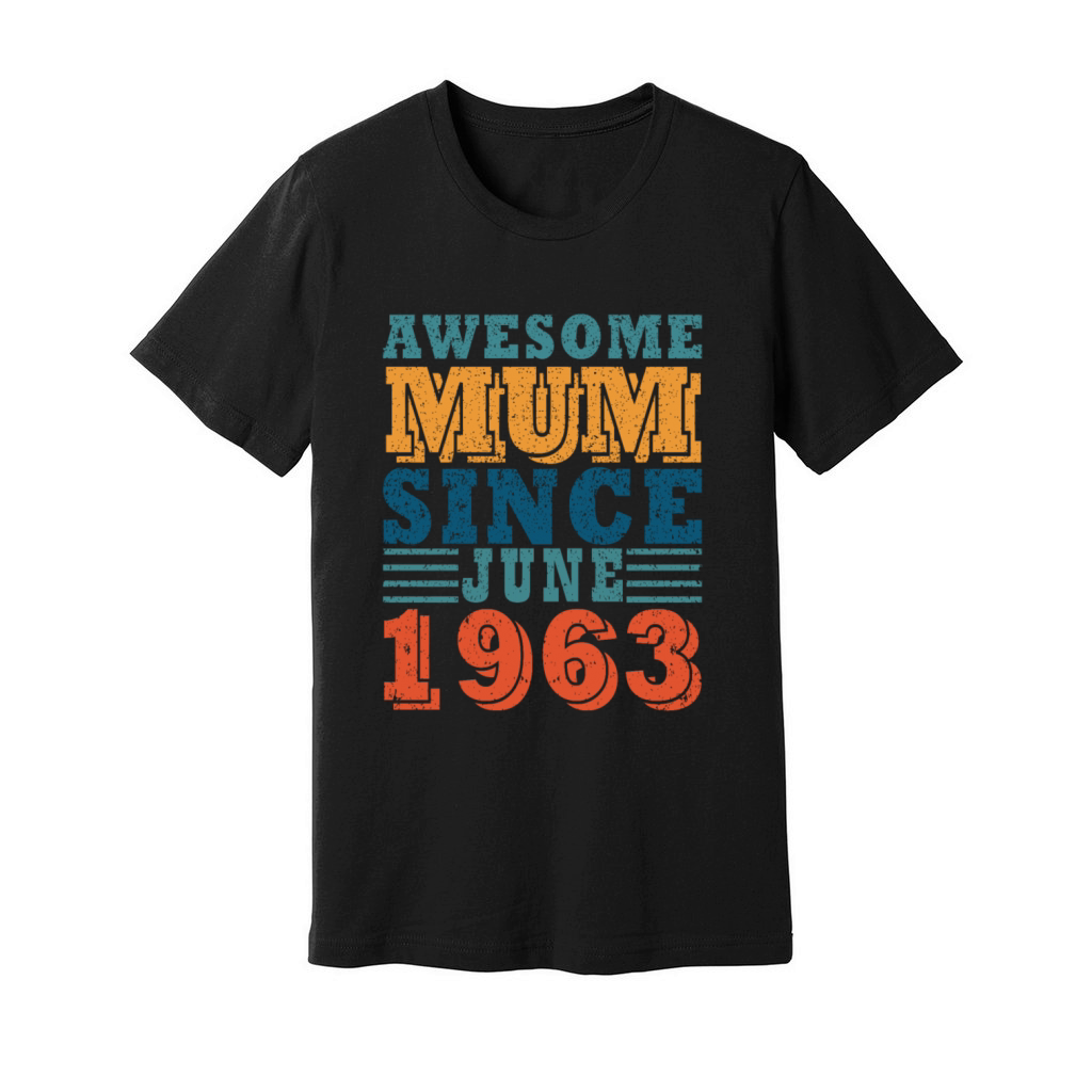 Mum June 1963 vintage Unisex Jersey Tee