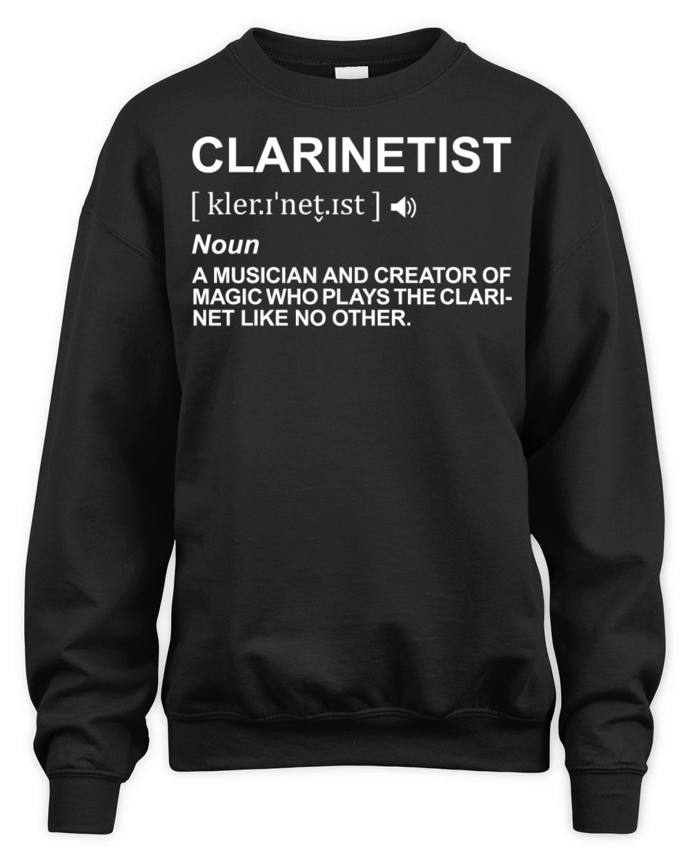 Clarinetist Definition Unisex Premium Crewneck Sweatshirt