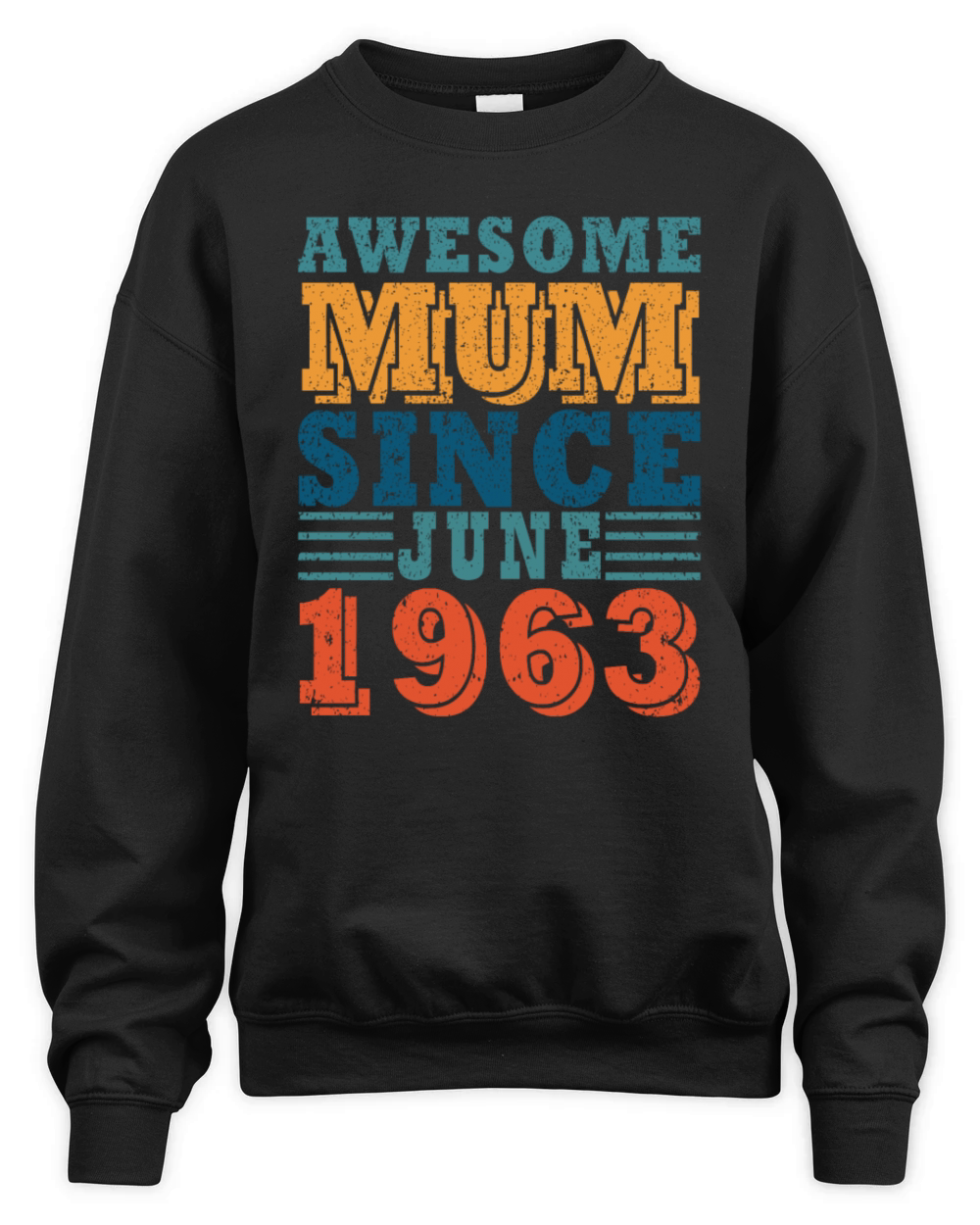 Mum June 1963 vintage Unisex Premium Crewneck Sweatshirt