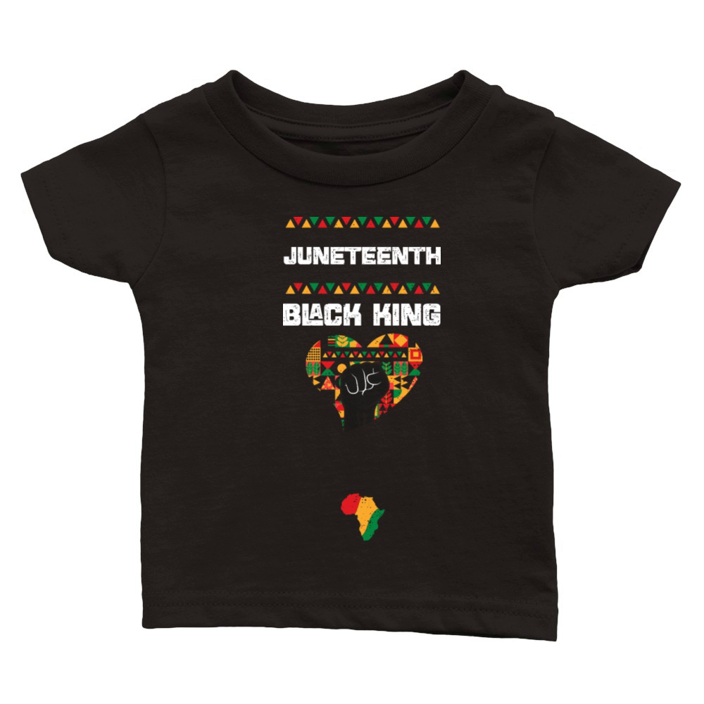 Juneteenth Black King Classic Baby Crewneck T-shirt