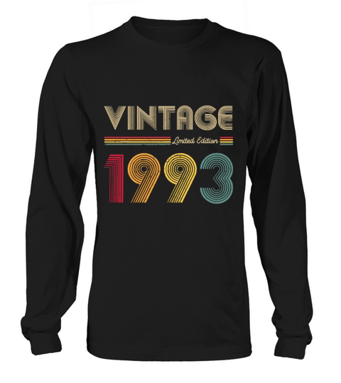 Vintage 1993 Men Women 30th Birthday 30 Year Old G Long sleeved Unisex