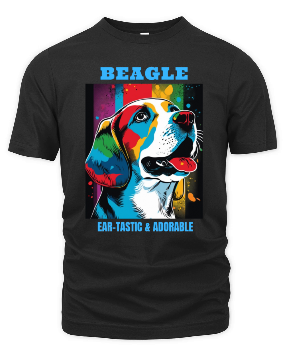 Beagle dog portrait with funny quote Organic Unisex T-shirt