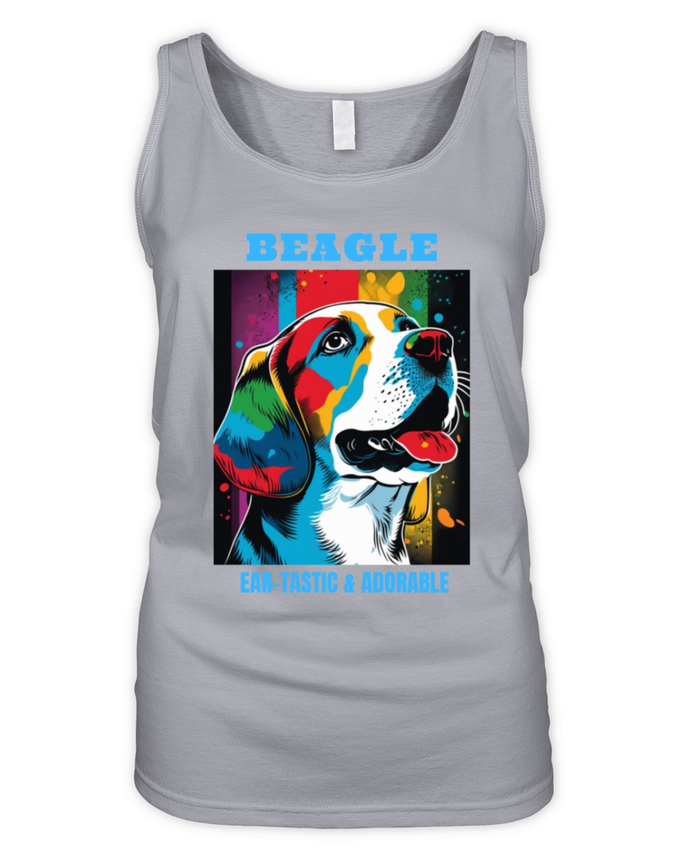 Beagle dog portrait with funny quote Organic Women's Tank Top