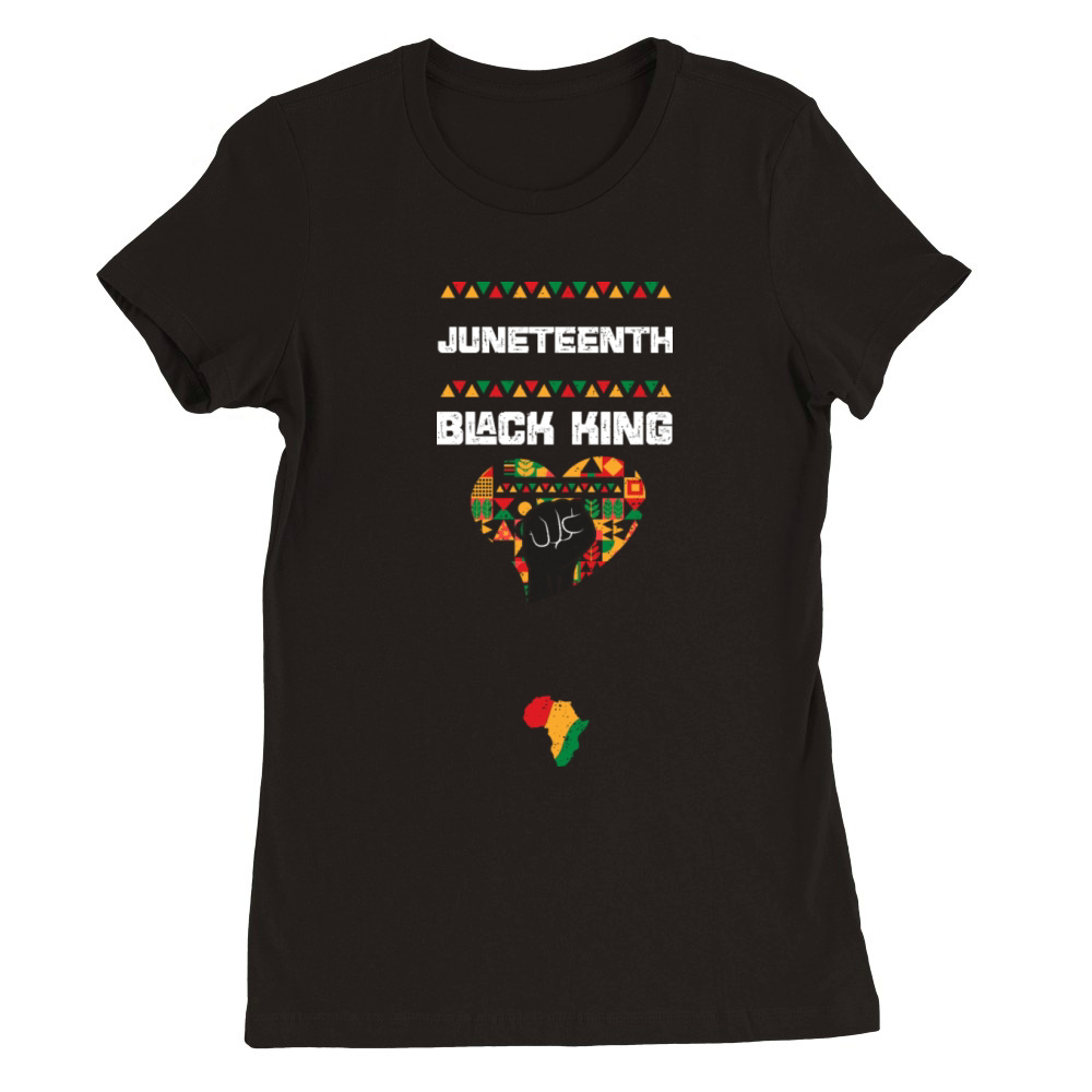 Juneteenth Black King Premium Womens Crewneck T-shirt