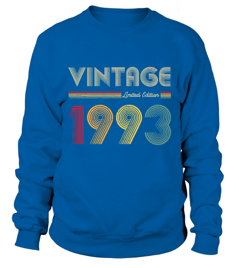 Vintage 1993 Men Women 30th Birthday 30 Year Old G Sweatshirt Unisex