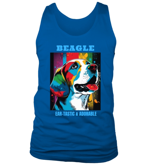 Beagle dog portrait with funny quote Tank Top Unisex