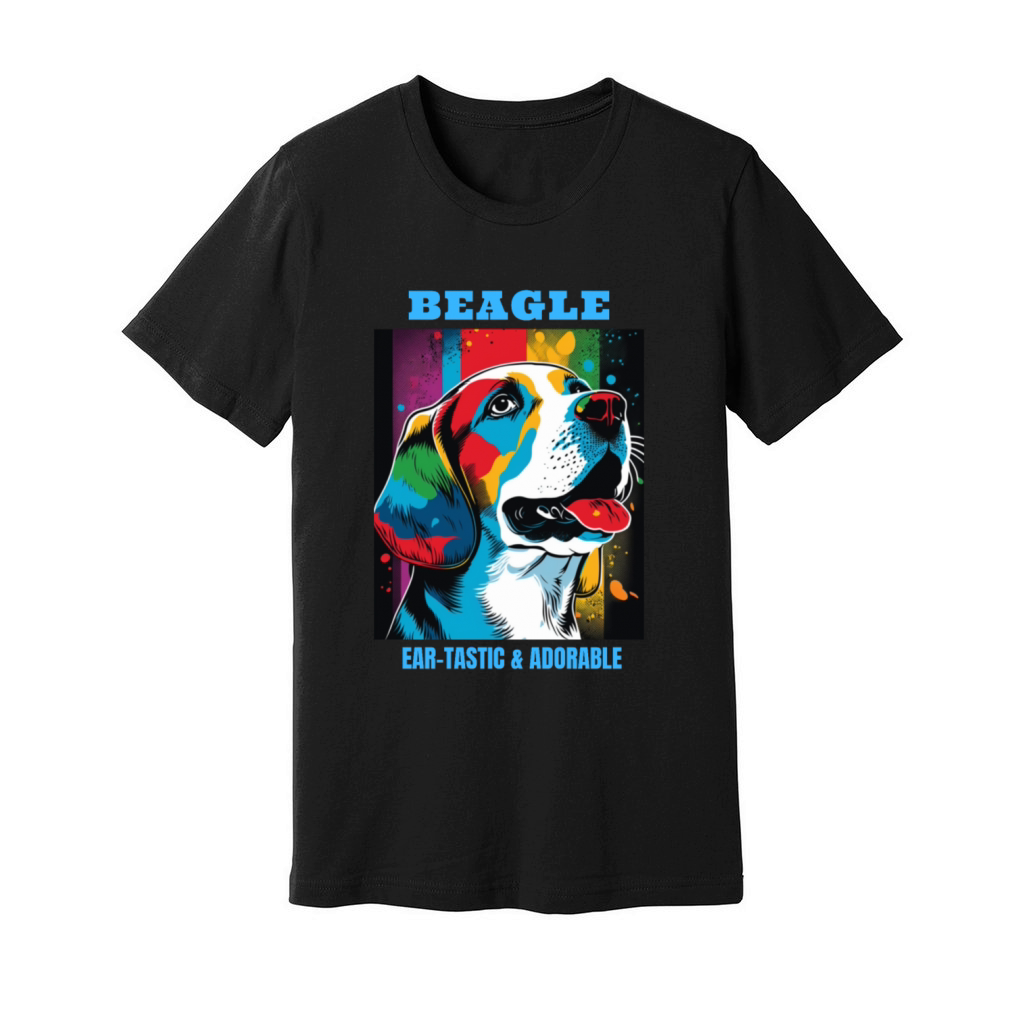 Beagle dog portrait with funny quote Unisex Jersey Tee