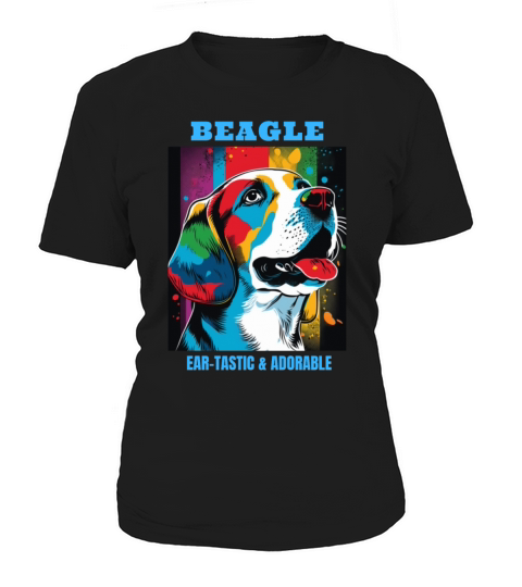 Beagle dog portrait with funny quote Women's T-Shirt