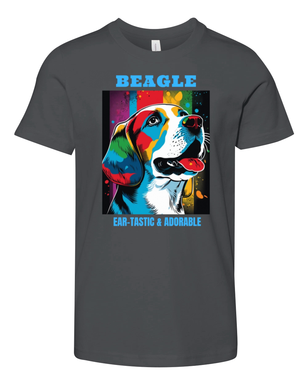 Beagle dog portrait with funny quote Youth Unisex Jersey Tee