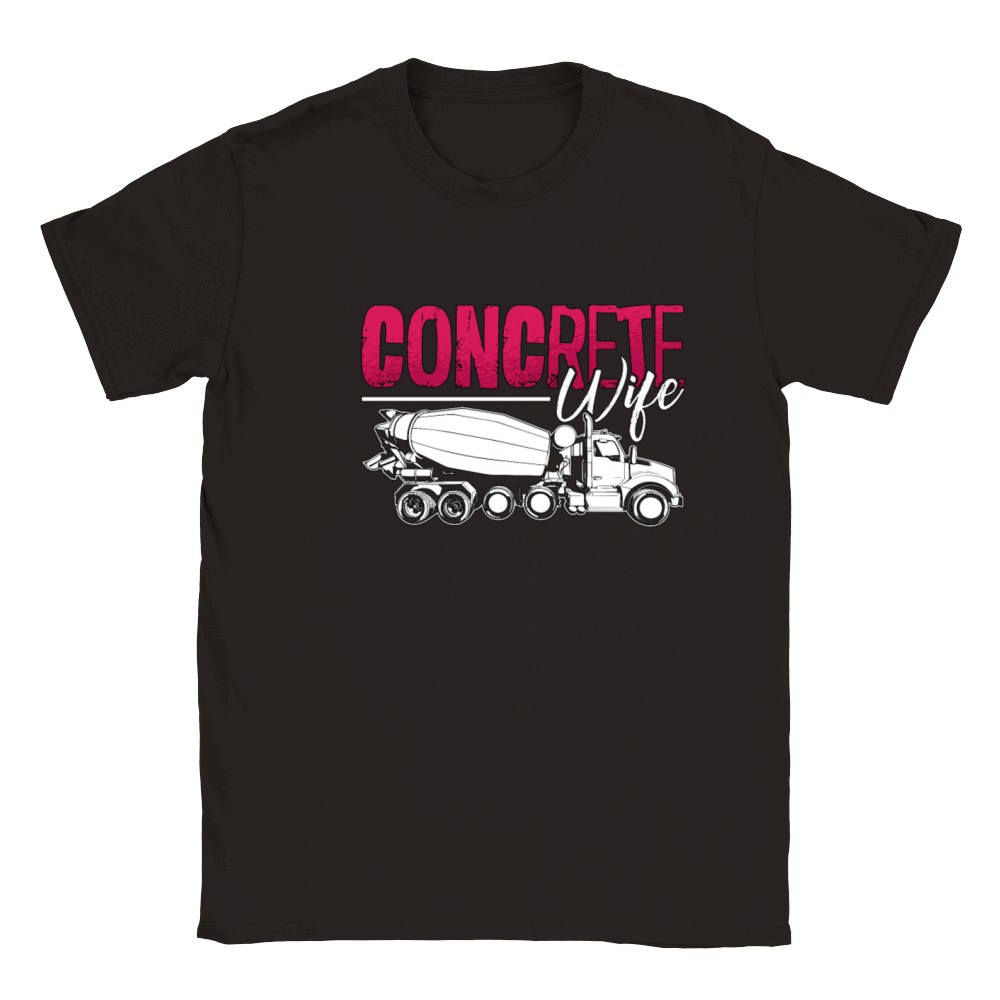 Concrete Finisher Concrete Wife Construction Mason Classic Kids Crewneck T-shirt