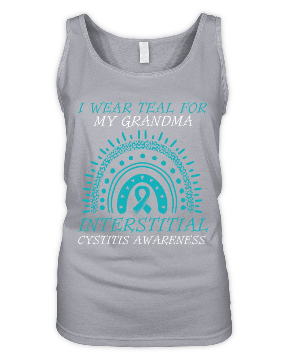 I Wear Teal For My Grandma Interstitial Cystitis Organic Women's Tank Top