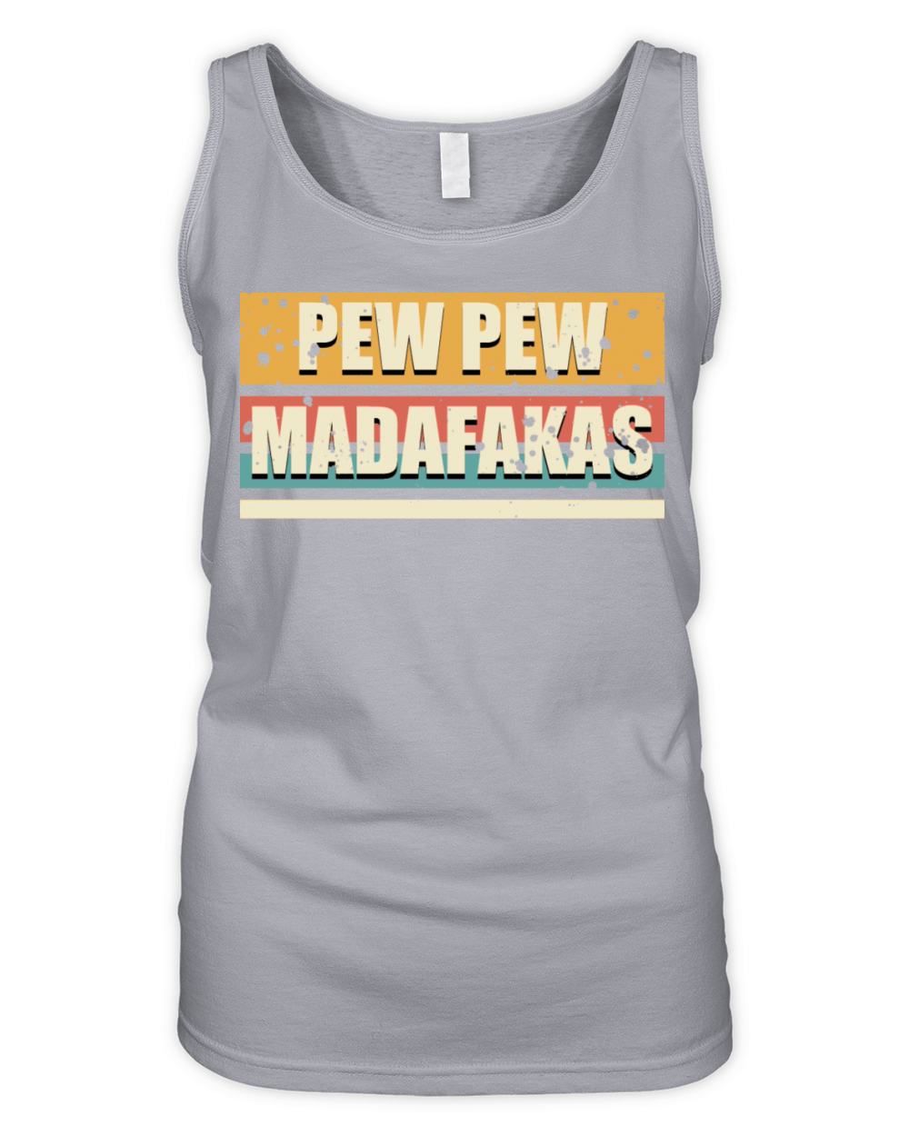 Vintage Pew Pew Madafakas Retro Funny Organic Women's Tank Top