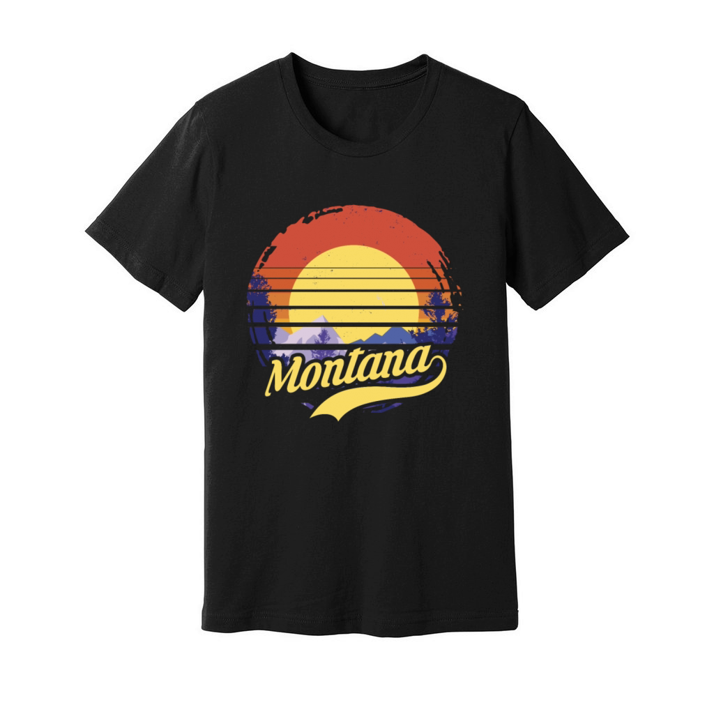 Montana Usa Staate Unisex Jersey Tee