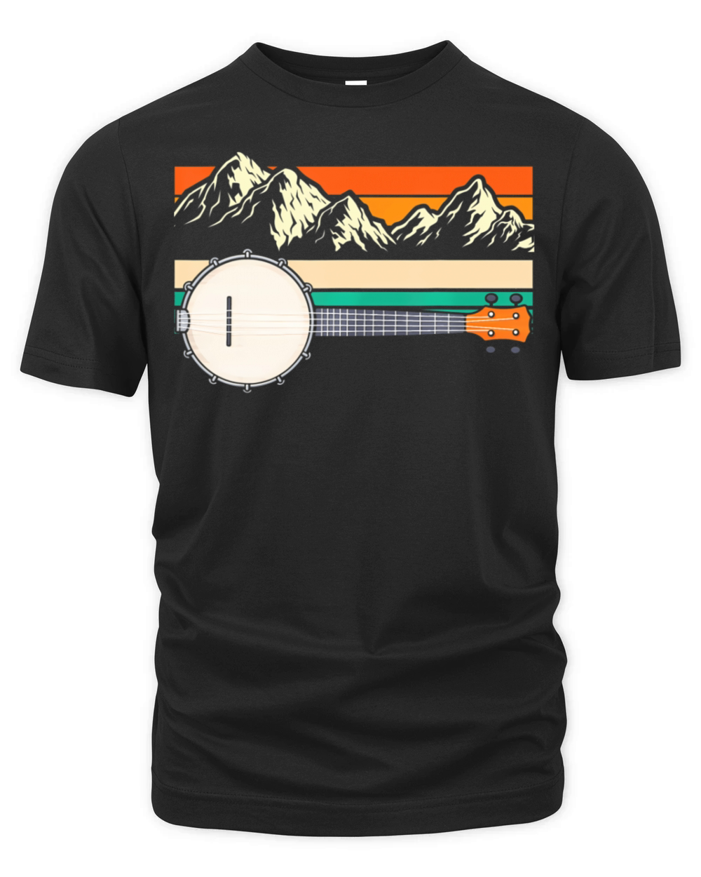 Banjo Player Bluegrass Music Lover Retro Banjo Organic Unisex T-shirt