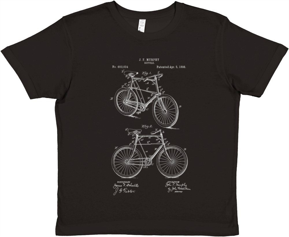 Patent Print 1898 Bicycle Cycling Premium Kids Crewneck T-shirt