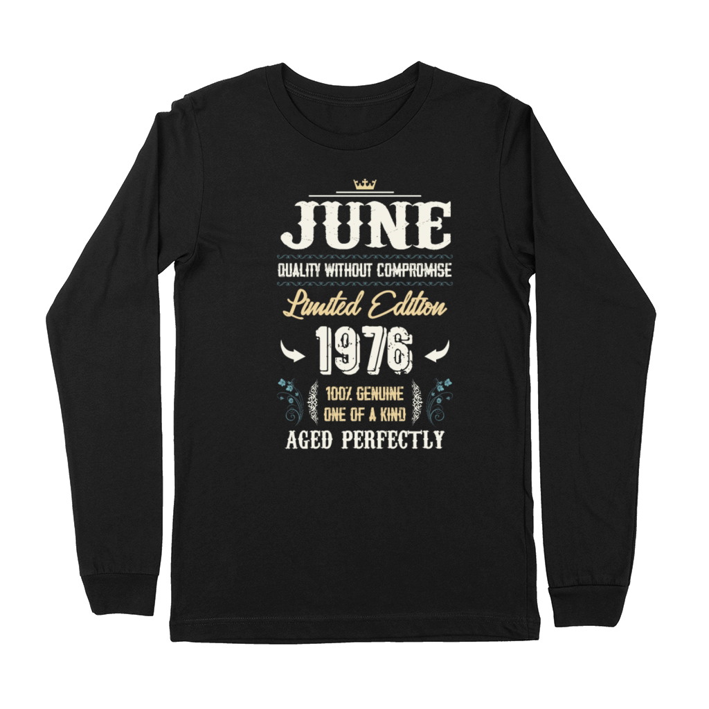 June 1976 Vintage Birthday Present Premium Long Sleeve