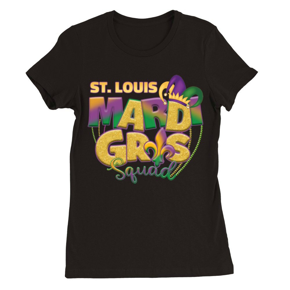 St Louis Mardi Gras Premium Womens Crewneck T-shirt