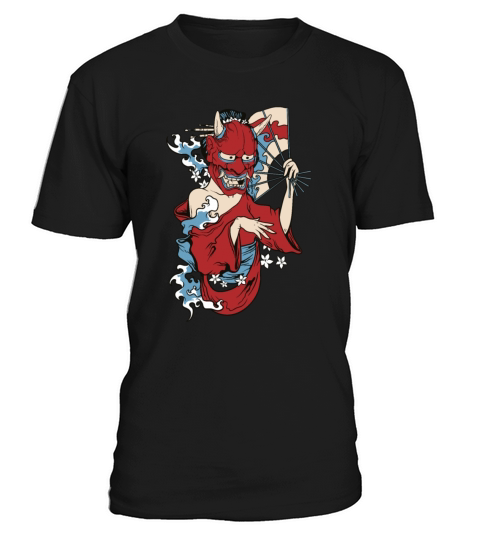 Maiko Geisha girl ONI mask japanese aesthetic T-Shirt Unisex