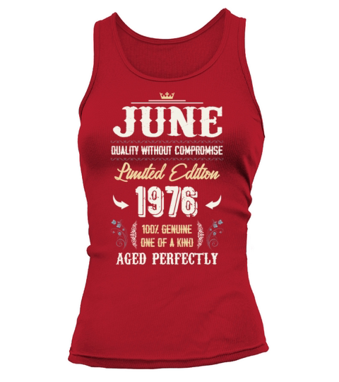 June 1976 Vintage Birthday Present Tank top Woman