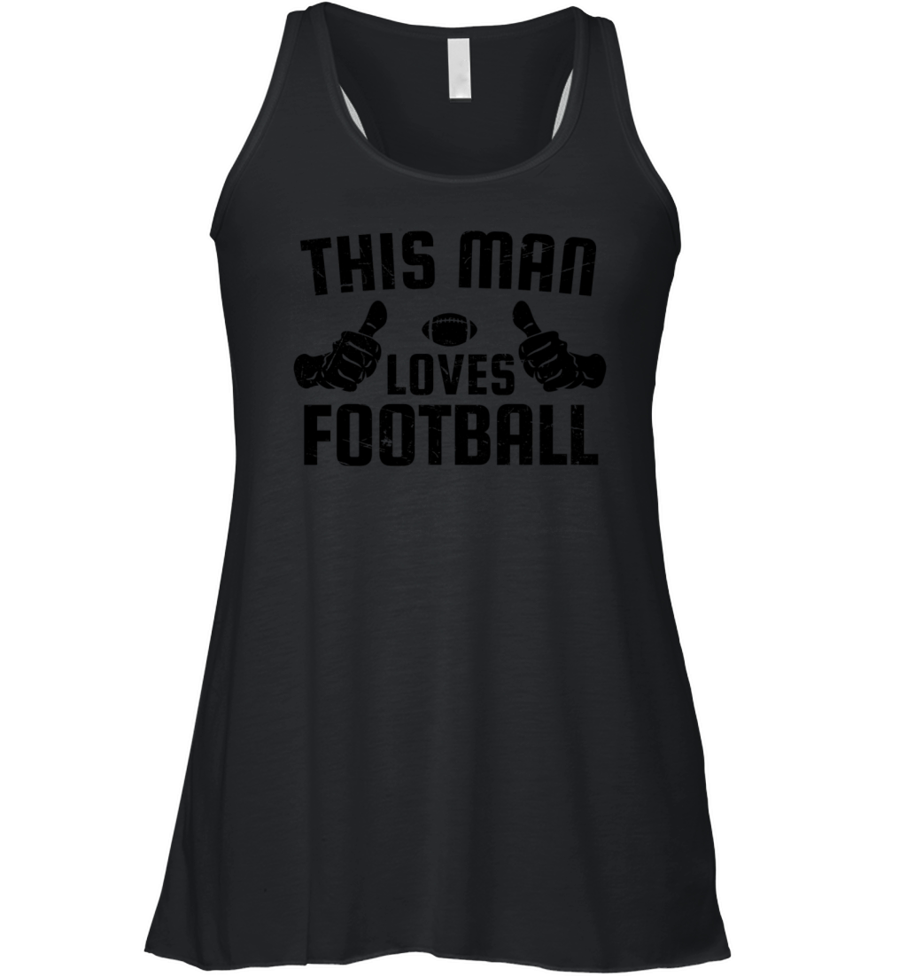 This Man Loves Football Women's Flowy Tank Top