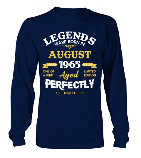 Vintage Aged To Perfection August 1965 Long sleeved Unisex