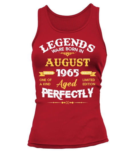 Vintage Aged To Perfection August 1965 Tank top Woman