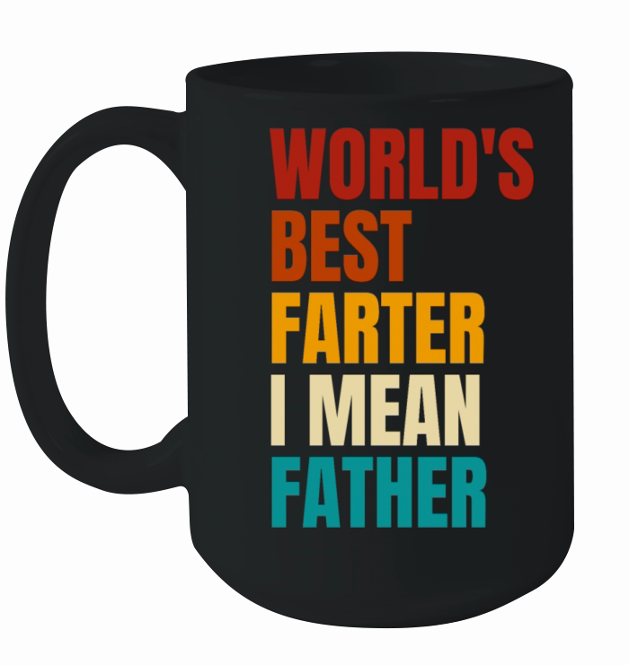Retro Worlds Best Farter I Mean Father Ceramic Mug